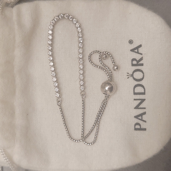 Pandora Sparkling Slider Tennis Bracelet, silver925 - Picture 6 of 6